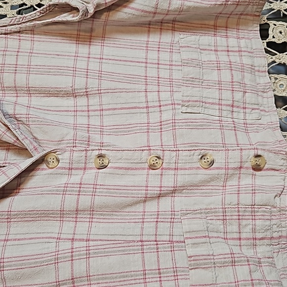 Vintage Silk Exchange Button-Up Plaid 100% Silk Vest with Collar - Picture 2 of 10